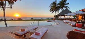 Luxury ocean view villa in Punta Mita with infinity pool and tropical surroundings