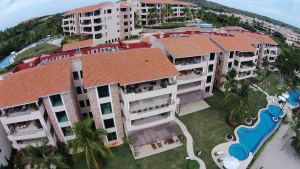 Exterior view of luxury oceanview penthouse in Punta Mita, Mexico